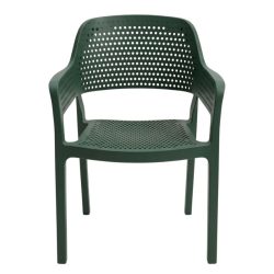 Hawaii zelená plastová záhradná stolička HM-04