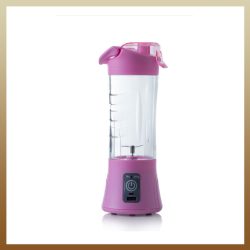   Prenosný mini mixér, USB pripojenie, dobíjateľná batéria, ružová HM-08