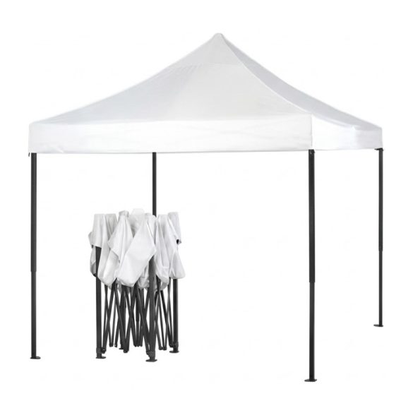 3 × 4,5 m skladací záhradný pavilón – biely HM-8005-F