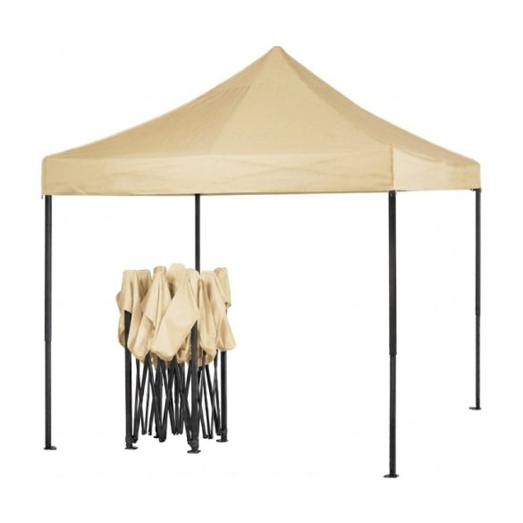 3 × 6 m skladací záhradný pavilón – krémová farba HM-8006-KR