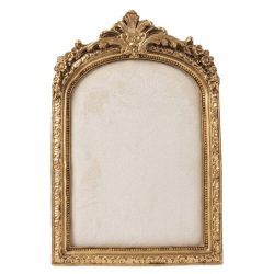 Zlatý vintage ozdobný fotorámik 12 x 19 cm HP4168793