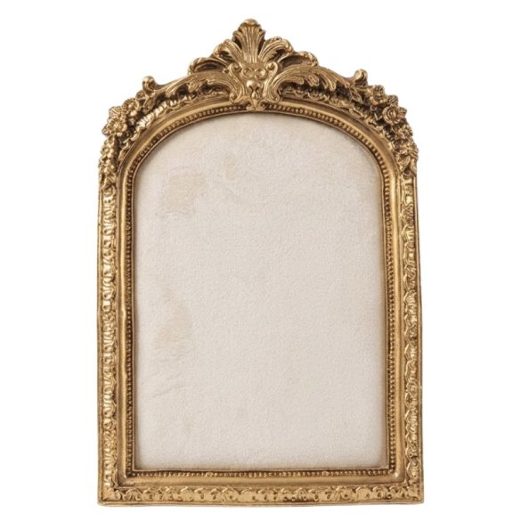 Zlatý vintage ozdobný fotorámik 12 x 19 cm HP4168793