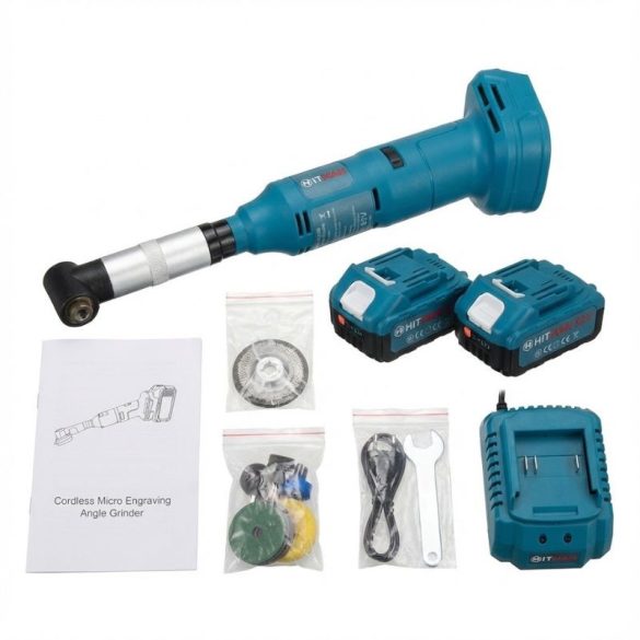 Hitman HT-MD-36121 – Akumulátorová mini uhlová brúska a gravírovací set (62V)
