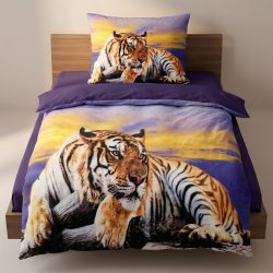   HOUSEWIFE 3D súprava posteľnej bielizne s motívom tigra – 2-dielna HW-2T