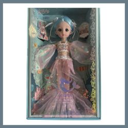 Bábika morská panna – dlhé ružové šaty HX9919