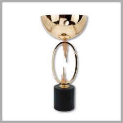 Vintage kovová váza na kvety HY1494635