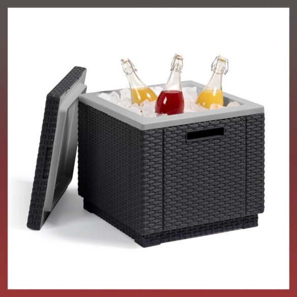Keter Ice Cube syntetický ratanový záhradný chladiaci box 40 L ICECUBE40L