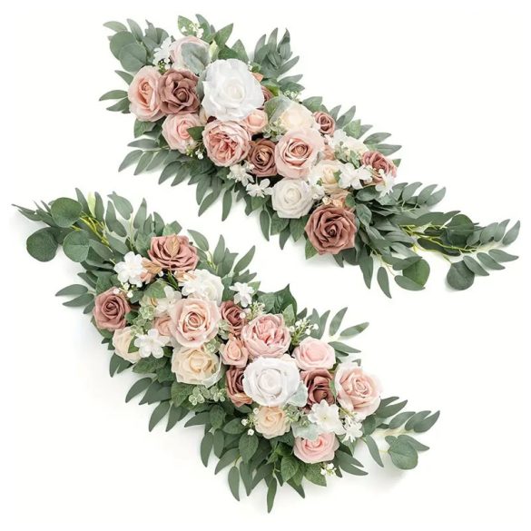 Sada 2 kusov aranžmánov z umelých ruží JA471733