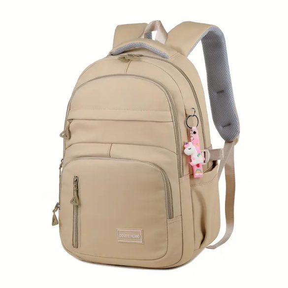 Dámska veľkokapacitná batoh s priehradkou na notebook - KHAKI JB365521-K