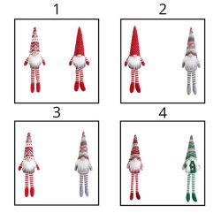   2 vianočné závesné spony v tvare škriatkov – škandinávska dekorácia bez tváre JC9086133