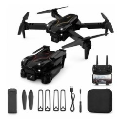   Skladací dron s 4K HD kamerou, diaľkovým ovládaním a prenosnou taškou JF-06