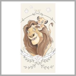   Disney Leví kráľ, Simba osuška, plážová uterák 70x140 cm