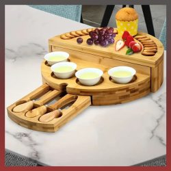 Bambusová doska na syr JL07654