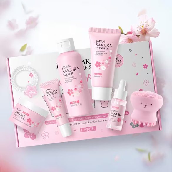 LAIKOU Sakura Darčeková krabička so 7 produktmi na starostlivosť o pleť JM6564045