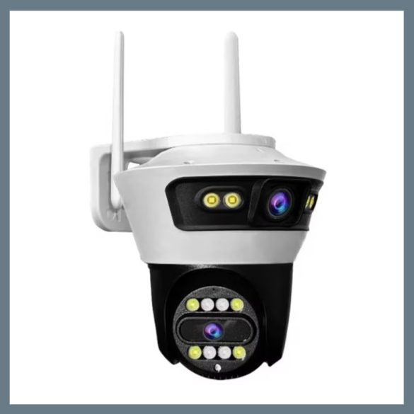 Dvojitá bezpečnostná kamera Jortan 4: 180° panoráma a WiFi/LAN JT4