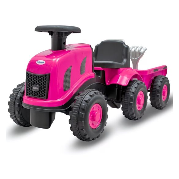 Baby Mix Ružový detský traktor s prívesom a záhradným náradím K0MWQ369K1-4