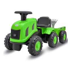  Baby Mix Zelený detský traktor s prívesom a záhradným náradím K0MWQ369K1