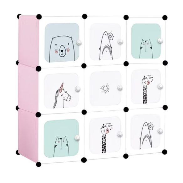 Modulárna detská skriňa s 9 priehradkami K4MVX386XV