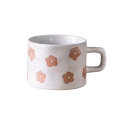 Keramický hrnček, kvetinový vzor, 250 ml KB30