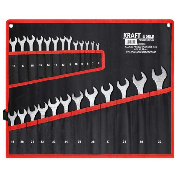 Sada hviezdicových kľúčov Kraft&Dele, 25-dielna, 6–32 mm KD10920