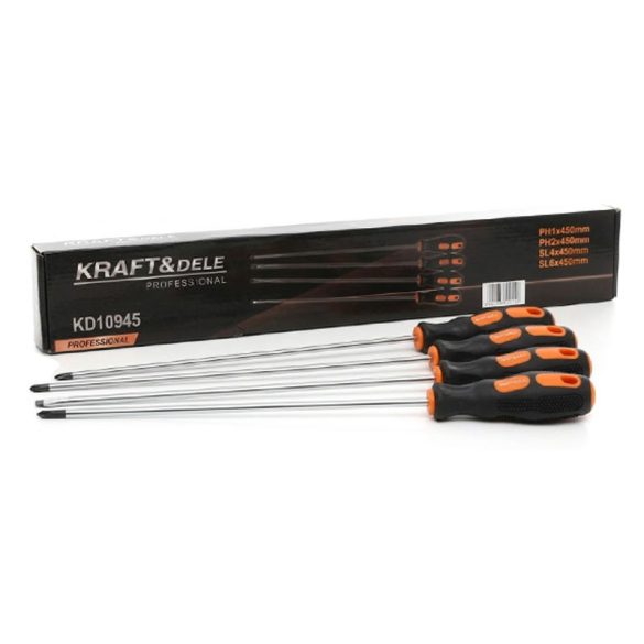 Kraft&Dele 4-dielna sada dlhých skrutkovačov KD10945