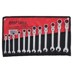   Kraft&Dele  sada 12 kusov ohybných hviezdicových kľúčov s račňou 8–19 mm KD10947
