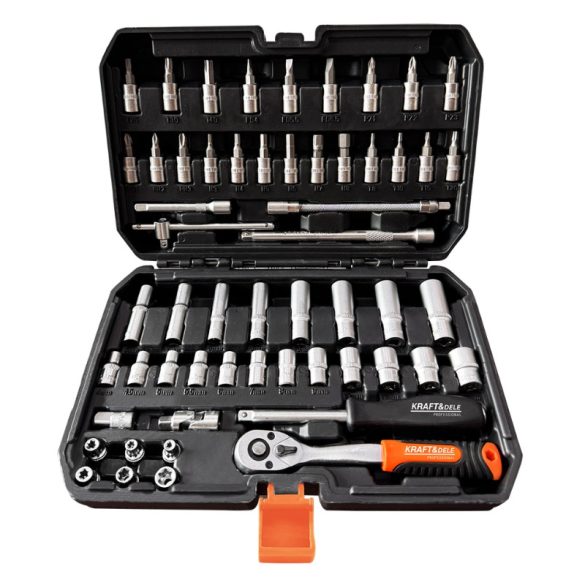 KRAFT&DELE 56-dielna sada 1/4" imbusových kľúčov a bitov KD11351