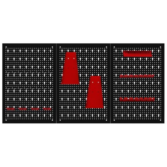 Kraft&Dele kovový nástenný panel na náradie 120x60 cm KD11895