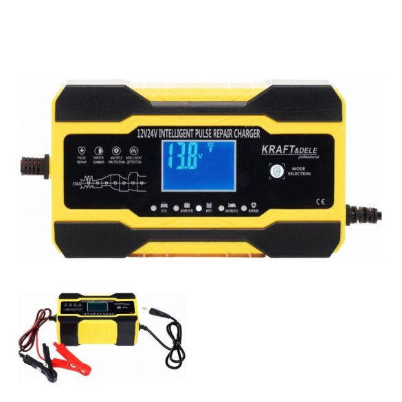 Automatická nabíjačka batérií Kraft&Dele 12/24 V 10 A KD1291