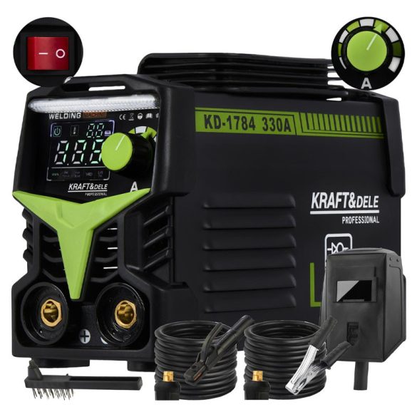 Kraft&Dele Invertorový zvárač MMA TIG LIFT VRD, 330 A KD1784