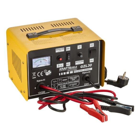 Mikroprocesorová nabíjačka batérií Kraft&Dele 12/24 V, 30 A KD1923