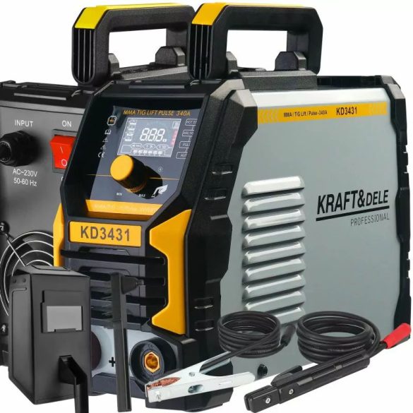 Invertorový zvárač Kraft&Dele, MMA TigLift Pulse, 340 A KD3431