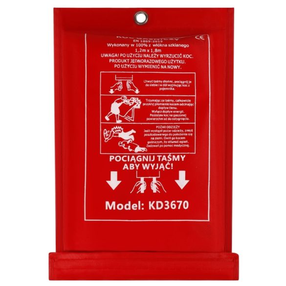 Hasičská deka Kraft&Dele 1,2 × 1,8 m – zo sklenených vlákien – KD3670