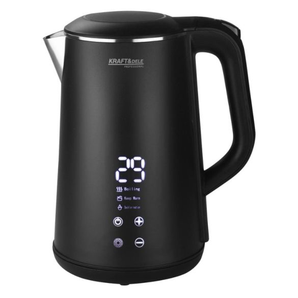Kraft&Dele bezdrôtová rýchlovarná kanvica s LED displejom 1,6 l 1500 W KD4105