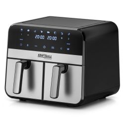   Kraft&Dele AIRFRYER 9L 2500W FRITÉZA S DVOMA KOMORAMI 4,5L + LCD KD4180