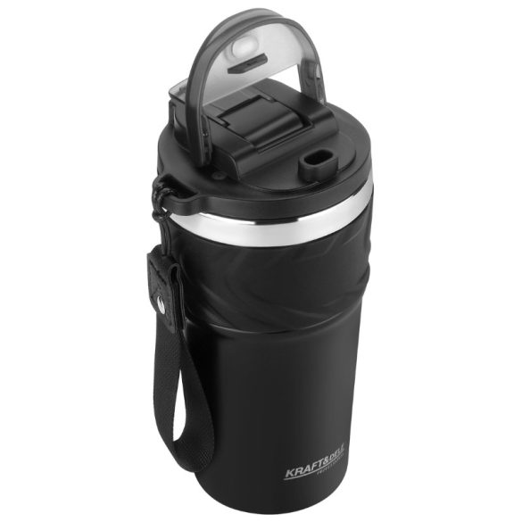 Termoska Kraft&Dele – 620 ml, s integrovanou slamkou a popruhom KD4267