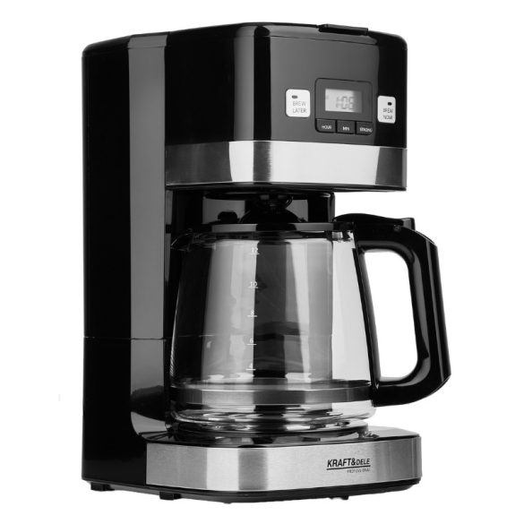 Kávovar s filtrom KRAFT&DELE 1,8 l, 1200 W, s 24-hodinovým časovačom KD4286