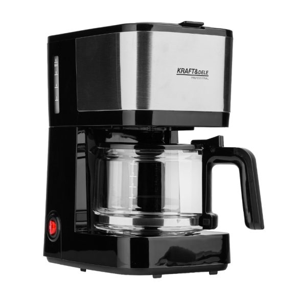 Kávovar s filtrom KRAFT&DELE 800 ml, 1200 W – čierny KD4287