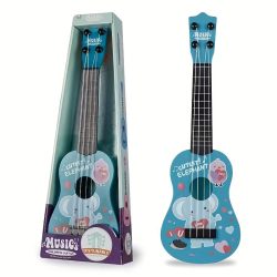 Hračka gitara so vzorom slonov, zelená KD4623967-EZ