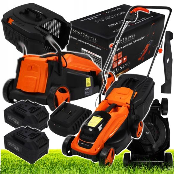 Kraft&Dele Akumulátorová kosačka 20 V 6 Ah 30 l KD5410