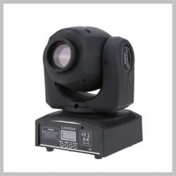 Mini otočná LED hlava 60W RGB – 8 farieb a 8 vzorov