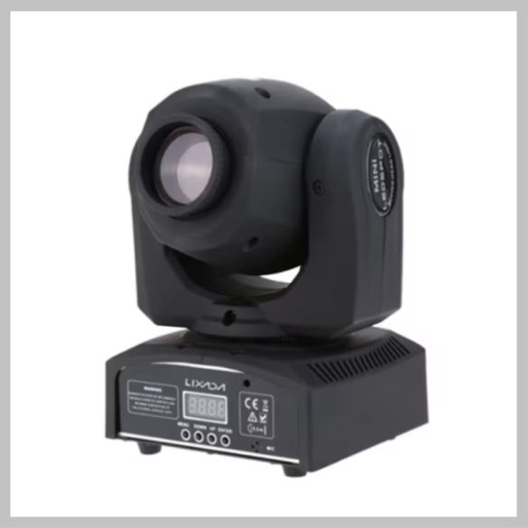 Mini otočná LED hlava 60W RGB – 8 farieb a 8 vzorov