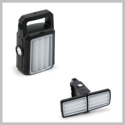   Multifunkčná skladacie pracovná lampa – solárna, funkcia PowerBank (XF-527)