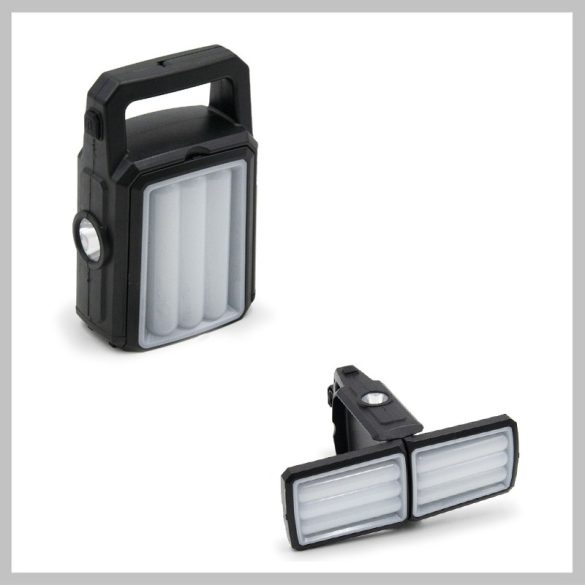 Multifunkčná skladacie pracovná lampa – solárna, funkcia PowerBank (XF-527)