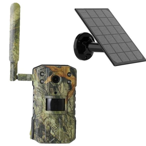 4G SIM solárna kamera s živým obrazom a nočným režimom (QHD) KE24-282