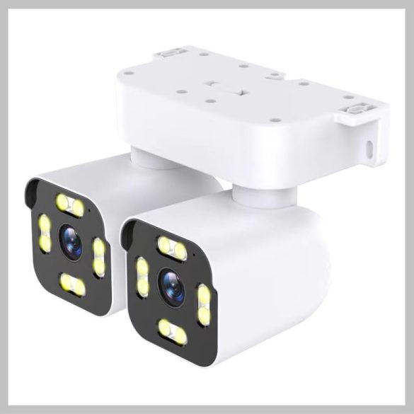 Dvojobjektívová PTZ WiFi vonkajšia smart kamera KE24-413