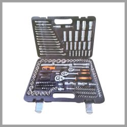   Kraftech sada náradia so stopäťdesiatimi šiestimi kusmi KF nula nula päť šesť