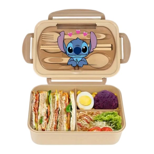 Jedálenský box Disney Stitch – béžový KF2067243-2