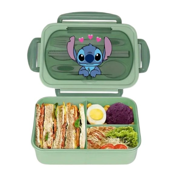 Jedálenský box Disney Stitch – zelený KF2067243-3