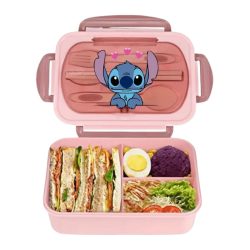 Jedálenský box Disney Stitch – ružový KF2067243-4